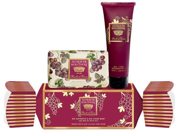 BACCHE DI VINUM COFANETTO BIO SAPONETTA & BIO CREMA MANI CON OLIO DI OLIVA BIO - farmacia187.it