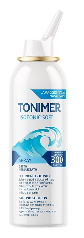 SOLUZIONE ISOTONICA ACQUA DI MARE TONIMER ISOTONIC SOFT OSMOLALITA' 300 MOSM/KG SPRAY 100 ML - farmacia187.it