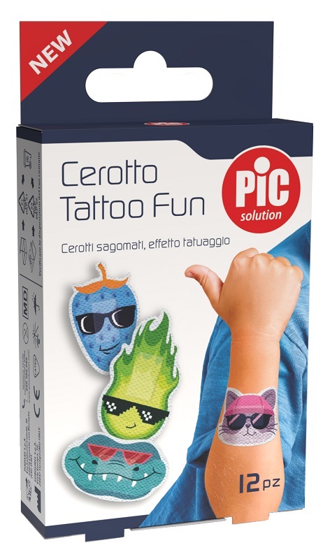 PIC SOLUTION CEROTTO TATTOO FUN 12 PEZZI - farmacia187.it