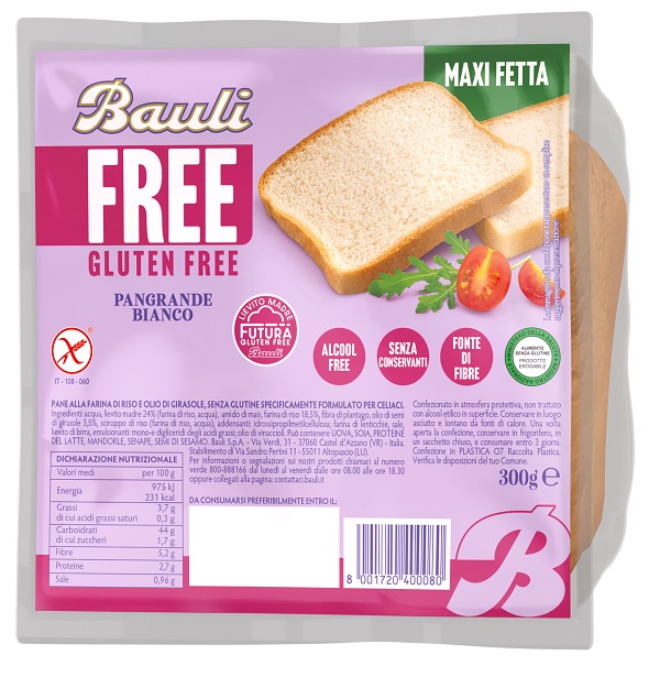 BAULI FREE PANGRANDE BIANCO 300 G - farmacia187.it