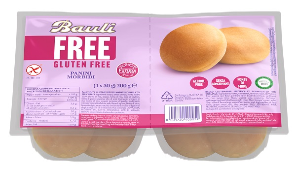 BAULI FREE PANINI MORBIDI 4 PEZZI DA 50 G - farmacia187.it