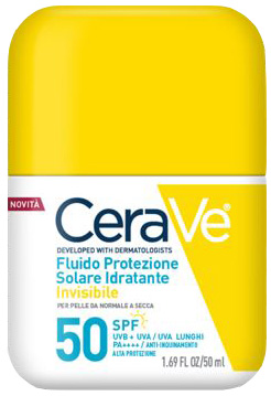 CERAVE FLUIDO PROTEZIONE SOLARE IDRATANTE INVISIBILE SPF50 50 ML - farmacia187.it