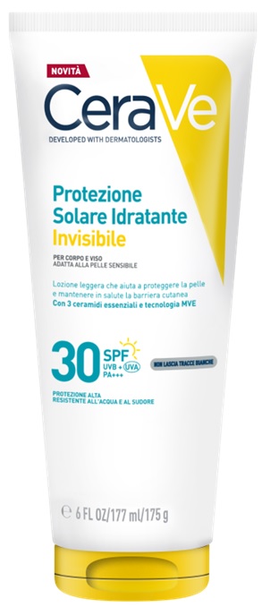 CERAVE PROTEZIONE SOLARE IDRATANTE INVISIBILE SPF30 177 ML - farmacia187.it