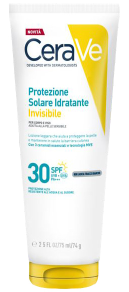 CERAVE PROTEZIONE SOLARE IDRATANTE INVISIBILE SPF30 75 ML - farmacia187.it