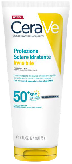 CERAVE PROTEZIONE SOLARE IDRATANTE INVISIBILE SPF50+ 177 ML - farmacia187.it