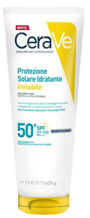 CERAVE PROTEZIONE SOLARE IDRATANTE INVISIBILE SPF50+ 75 ML - farmacia187.it