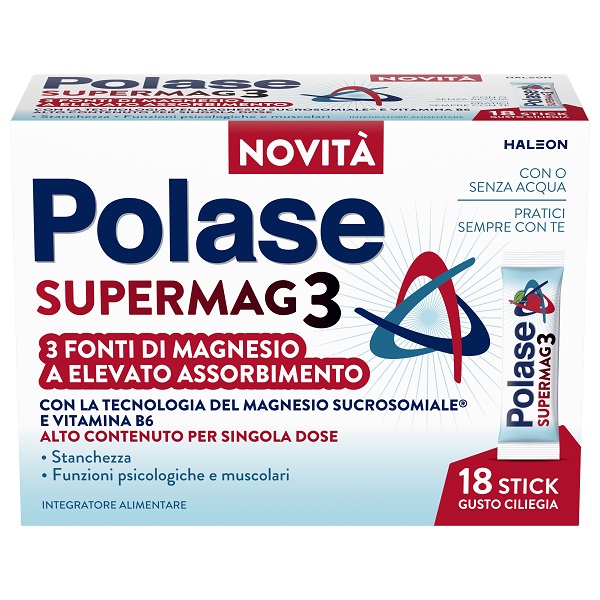 POLASE SUPERMAG3 18 STICK DA 2 G GUSTO CILIEGIA - farmacia187.it