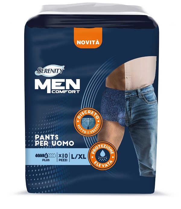 PANNOLONE A MUTANDINA SERENITY MEN COMFORT PLUS L/XL 10 PEZZI - farmacia187.it