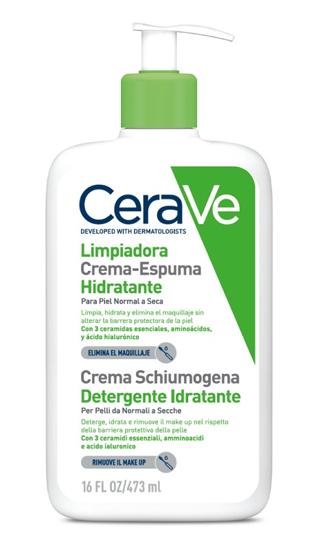 CERAVE CREMA SCHIUMOGENA DETERGENTE IDRATANTE 473 ML - farmacia187.it