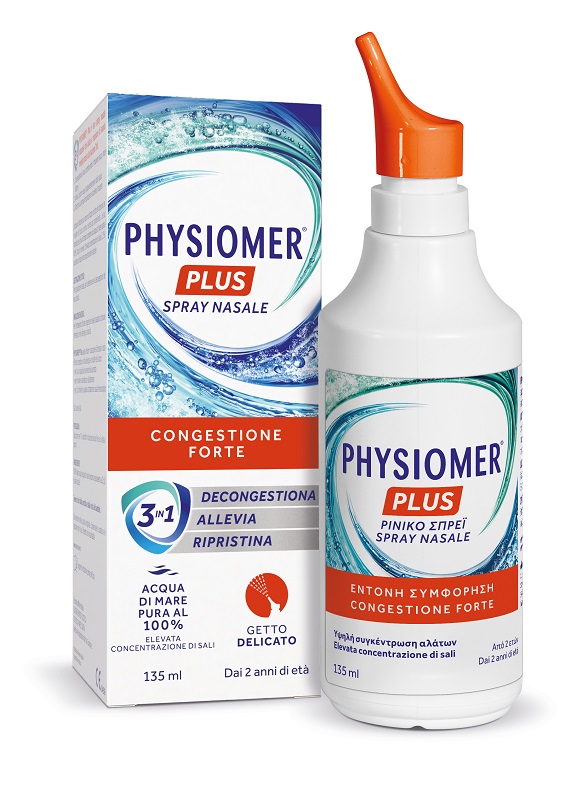SPRAY NASALE PHYSIOMER PLUS GETTO DELICATO 135 ML - farmacia187.it
