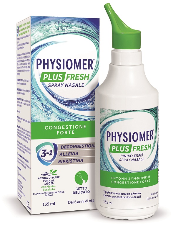 SPRAY NASALE PHYSIOMER PLUS FRESH 135 ML - farmacia187.it
