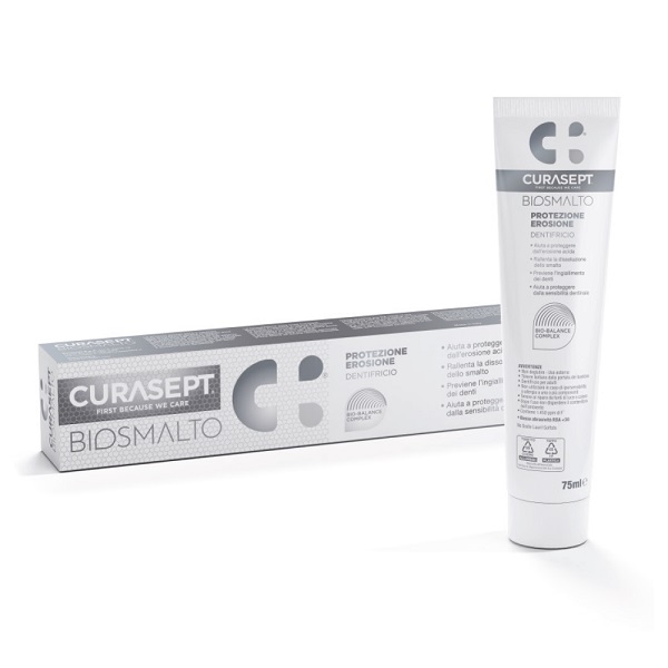 CURASEPT BIOSMALTO PROTEZIONE EROSIONE DENTIFRICIO 75 ML - farmacia187.it