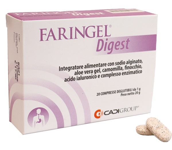FARINGEL DIGEST 20 COMPRESSE DEGLUTIBILI - farmacia187.it