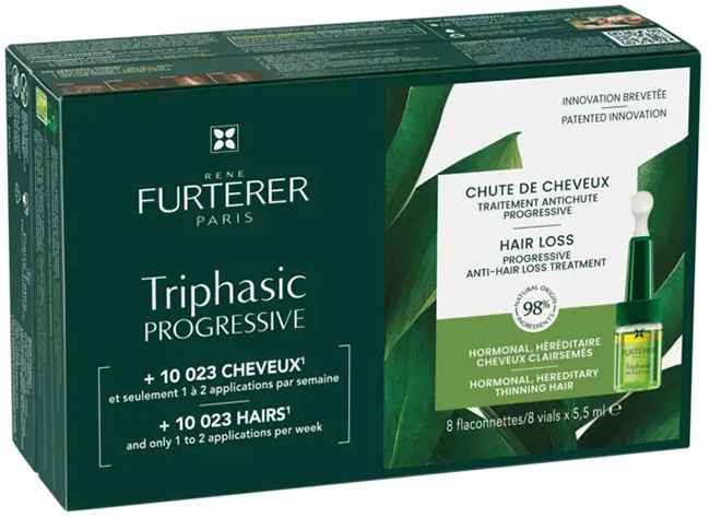 TRIPHASIC PROGRESSIVE GENTECH TRATTAMENTO ANTICADUTA LONGEVITA' E DENSITA' 8 FIALE DA 5,5 ML - farmacia187.it