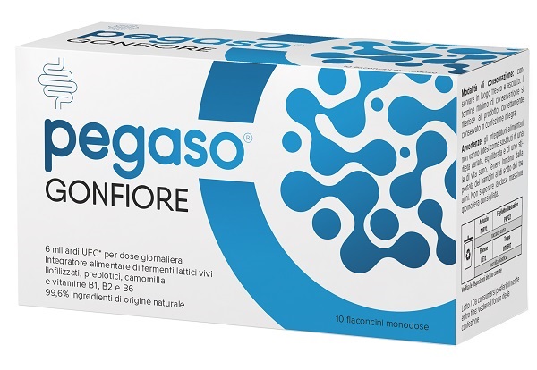 PEGASO GONFIORE 10 FLACONCINI DA 10 ML SENZA GLUTINE NATURALMENTE PRIVO DI LATTOSIO - farmacia187.it