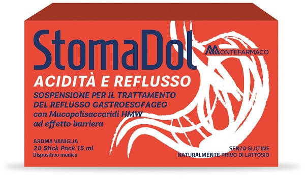 STOMADOL ACIDITA' REFLUSSO 20 STICK PACK DA 15 ML - farmacia187.it