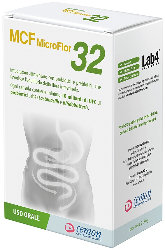MCF MICROFLOR 32 60 CAPSULE VEGETALI - farmacia187.it