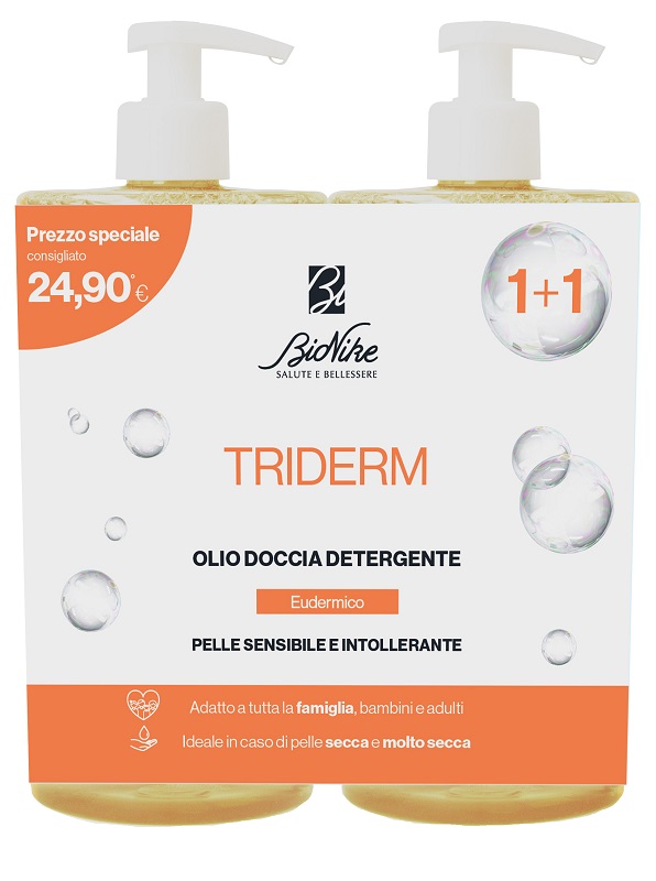 TRIDERM BIPACK OLIO DOCCIA DETERGENTE 750 ML - farmacia187.it