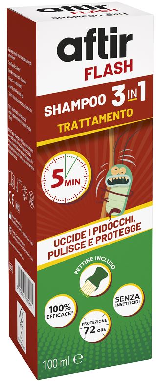 AFTIR FLASH SHAMPOO 3 IN 1 100 ML - farmacia187.it