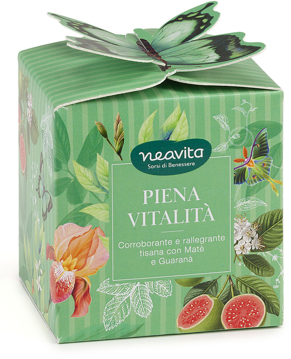 NEAVITA 7 FILTROSCRIGNO TISANA PIENA VITALITA' IN COFANETTO A FARFALLA RITUALI BOTANICI 7 FILTRI X 3 G - farmacia187.it