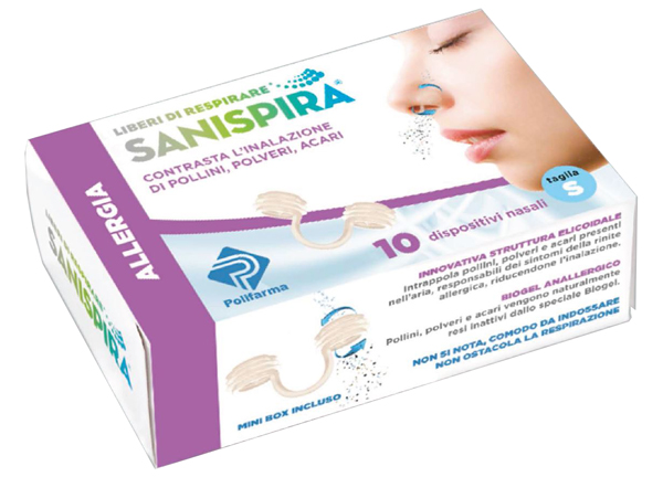 SANISPIRA ALLERGIA DISPOSITIVO NASALE 10 PEZZI TAGLIA S - farmacia187.it