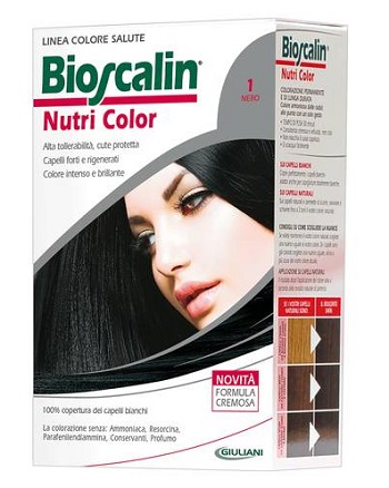 BIOSCALIN NUTRI COLOR 1 NERO SINCROB 124 ML - farmacia187.it