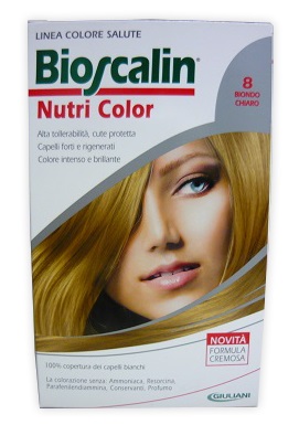 BIOSCALIN NUTRI COLOR 8 BIONDO CHIARO SINCROB 124 ML - farmacia187.it