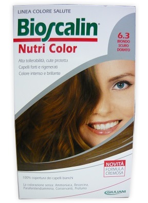 BIOSCALIN NUTRI COLOR 6,3 BIONDO SCURO DORATO SINCROB 124 ML - farmacia187.it