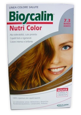 BIOSCALIN NUTRI COLOR 7,3 BIONDO DORATO SINCROB 124 ML - farmacia187.it