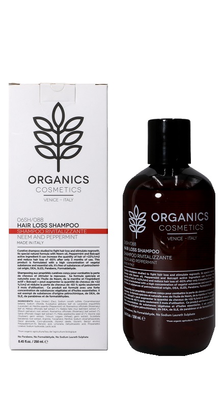 ORGANICS PHARM HAIR LOSS SHAMPOO NEEM OIL AND PEPPERMINT 250 ML - farmacia187.it