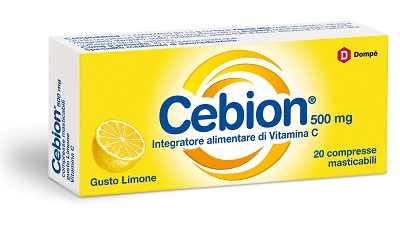 CEBION MASTICABILE LIMONE VITAMINA C 500 MG 20 COMPRESSE - farmacia187.it