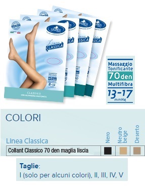 SAUBER COLLANT 70 DENARI MAGLIA LISCIA NERO 1 LINEA CLASSICA - farmacia187.it
