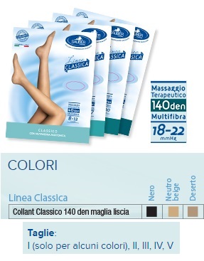 SAUBER COLLANT 140 DENARI MAGLIA LISCIA NERO 1 LINEA CLASSICA - farmacia187.it
