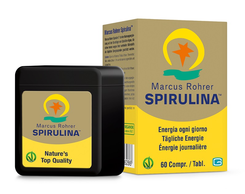 SPIRULINA MARCUS ROHRER TASCABILE 60 COMPRESSE - farmacia187.it