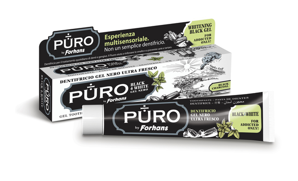 DENTIFRICIO FORHANS GEL BLACK4WHITE - farmacia187.it