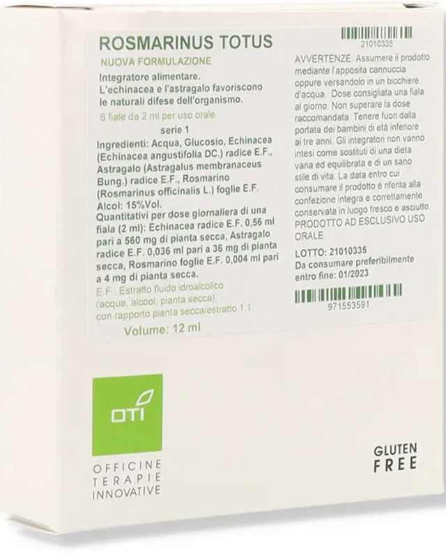 ROSMARINUS TOTUS NUOVA FORMULAZIONE 1SERIE 6FIALE GLUCOSATE 2ML - farmacia187.it
