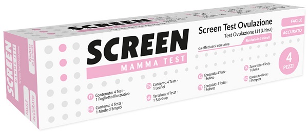 SCREEN TEST RAPIDO OVULAZIONE SCREEN 4 PEZZI - farmacia187.it