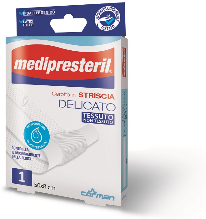 CEROTTO IN STRISCIA MEDIPRESTERIL FLESSIBILE 50X8CM - farmacia187.it