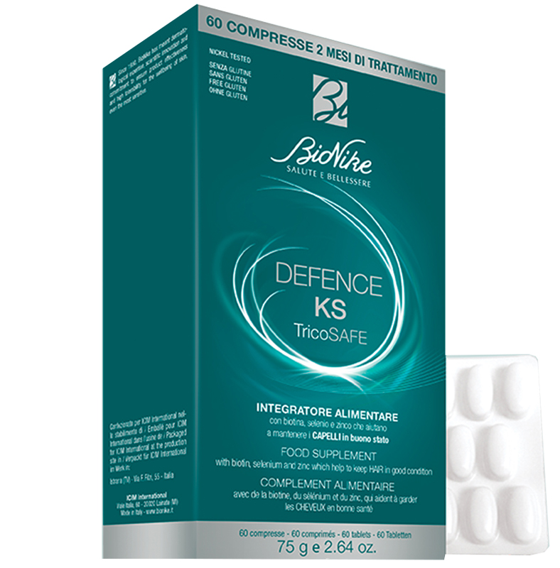 DEFENCE KS TRICOSAFE 60 COMPRESSE - farmacia187.it