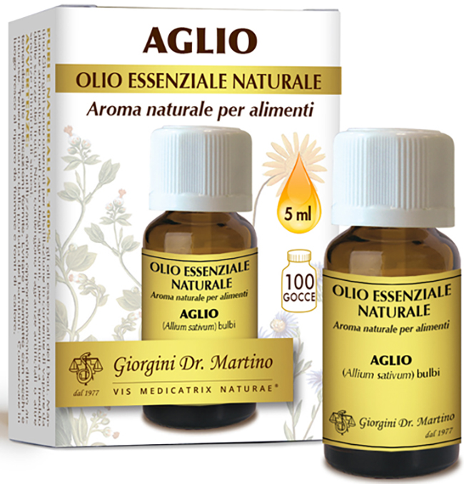 AGLIO OLIO ESSENZIALE NATURALE 5 ML - farmacia187.it