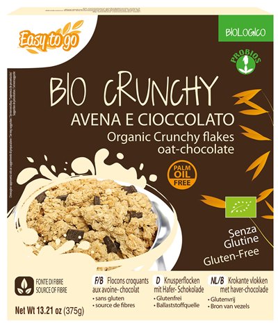 EASY TO GO BIO CRUNCHY AVENA E CIOCCOLATO 375 G - farmacia187.it