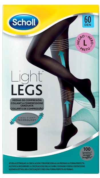 SCHOLL LIGHTLEGS 20 DENARI TAGLIA L COLORE NERO 1 PAIO - farmacia187.it