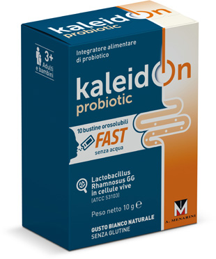 KALEIDON PROBIOTIC FAST BIANCO NATURALE 10 BUSTE OROSOLUBILI - farmacia187.it
