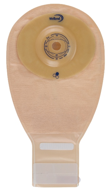 SACCA PER ILEOSTOMIA OPACA RITAGLIABILE WELLAND AURUM CONVEX ILEO MIDI DIAMETRO 13-48 MM INIZIO CONVESSITA' 48 MM 10 PEZZI - farmacia187.it