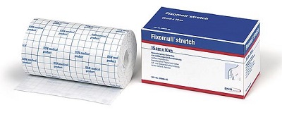 FASCIA AUTOADESIVA IPOALLERGENICA FIXOMULL STRETCH PER FISSAGGIO CATETERI M 5 X 5 CM - farmacia187.it