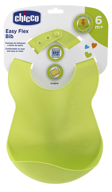 CHICCO BAVAGLINA RIGIDA 6M+ VERDE - farmacia187.it