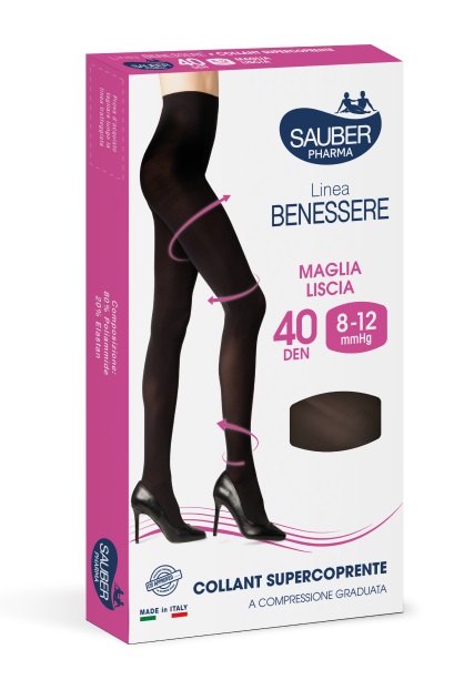 COLLANT SUPERCOPRENTE SAUBER 8-12MMHG NERO 4 - farmacia187.it
