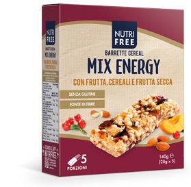 NUTRIFREE BARRETTE CEREAL MIX ENERGY 28 G X 5 - farmacia187.it