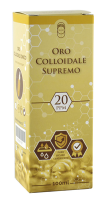 ORO COLLOIDALE SUPREMO 20PPM 100 ML - farmacia187.it