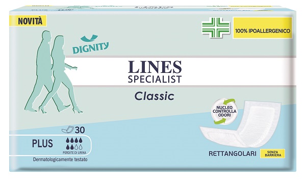 PANNOLONE LINES SPECIALIST CLASSIC RETTANGOLARE SENZA BARRIERA CONTROL 30 PEZZI - farmacia187.it